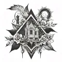 perception creates reality tattoo design idea