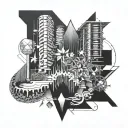 perception creates reality tattoo design idea