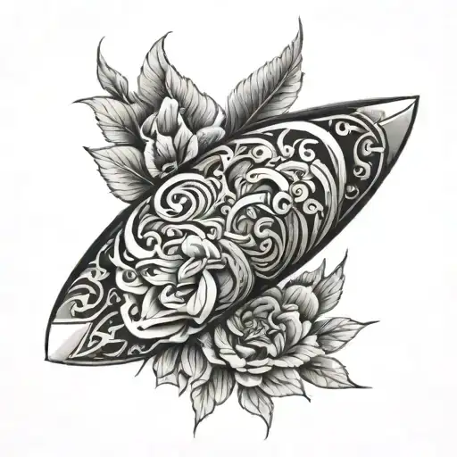 Elbow tattoo design idea