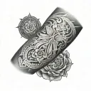Elbow tattoo design idea