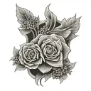 Elbow tattoo design idea