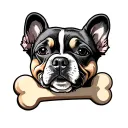 Dog Bone tattoo design idea