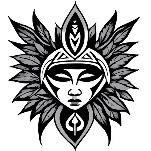 Dominican taino tattoo design idea