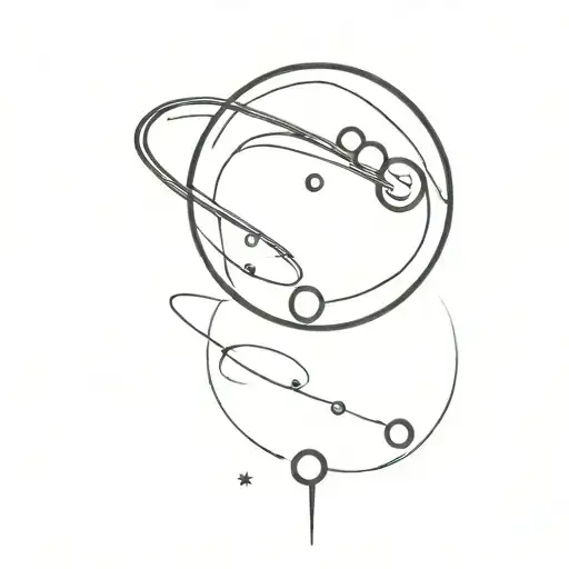 pluto planet tattoo design idea