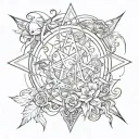 witchcraft tattoo design idea