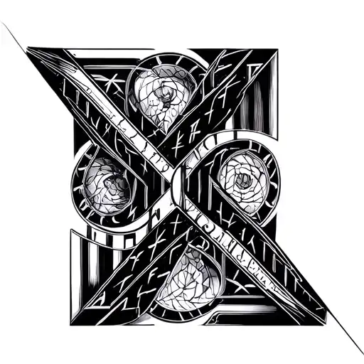 roman numerals 16 25 20 22. make them entertwined tattoo design idea