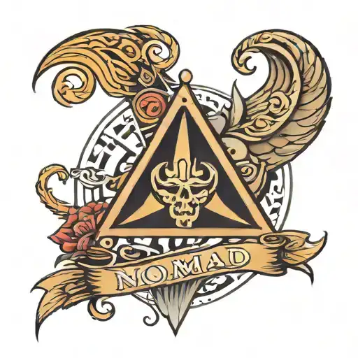 A tattoo saying nomad tattoo design idea