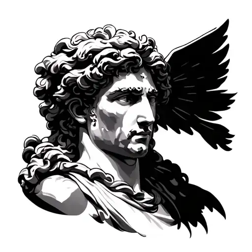 Apollo Greek God tattoo design idea