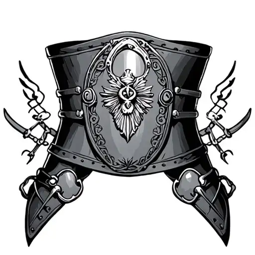 Chastity belt tattoo design idea