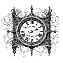 "This too shall pass…" "This too shall pass…" with simplistic roman clock tattoo design idea