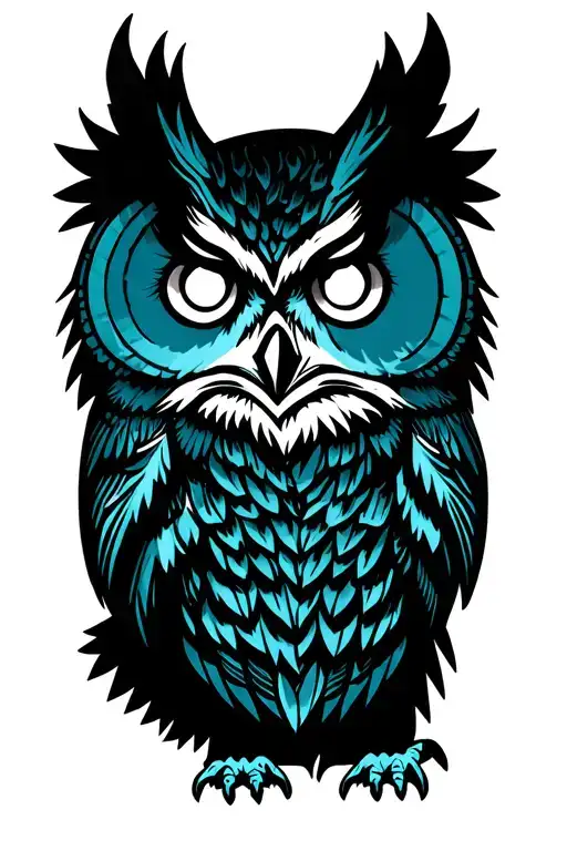 owl tattoo design idea