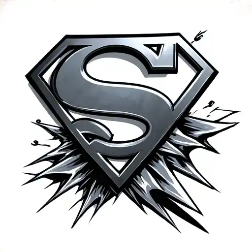 Superman Logo tattoo design idea
