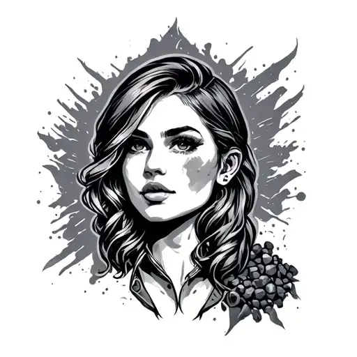 coal mining shoulder tattoo for women tattoo design idea