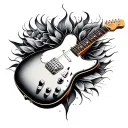 telecaster tattoo design idea