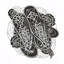 flip flop tattoo design idea