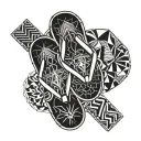 flip flop tattoo design idea