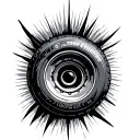 skate wheels tattoo design idea
