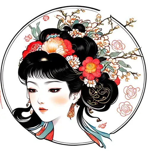 Japanese Gemini tattoo design idea