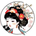 Japanese Gemini tattoo design idea