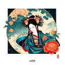 Japanese Gemini tattoo design idea