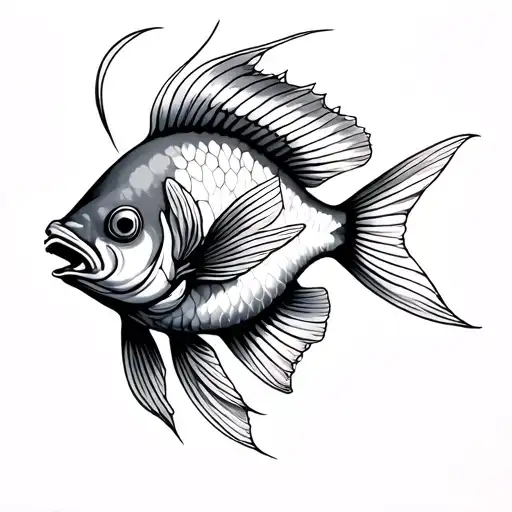 Gemini fish tattoo design idea
