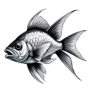 Gemini fish tattoo design idea