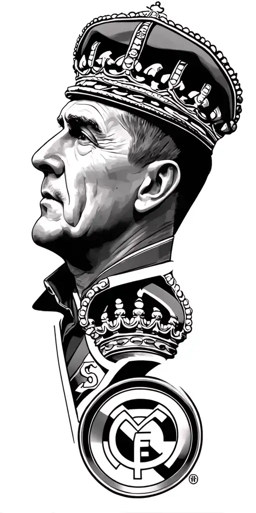 My grandfather Santi Captain, my father who protects me, my grandmothers who are called Pilar and love me very much, Real Madrid, tattoo design idea