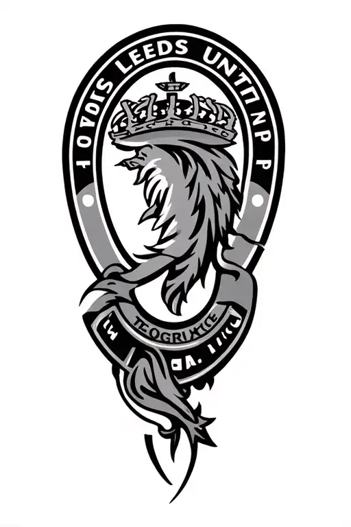 Leeds United logo tattoo design idea