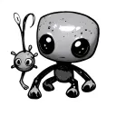 Enderman and pikmin tattoo design idea