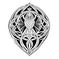 Celtic Red Kite tattoo design idea