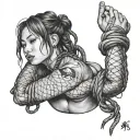 Shibari tattoo design idea