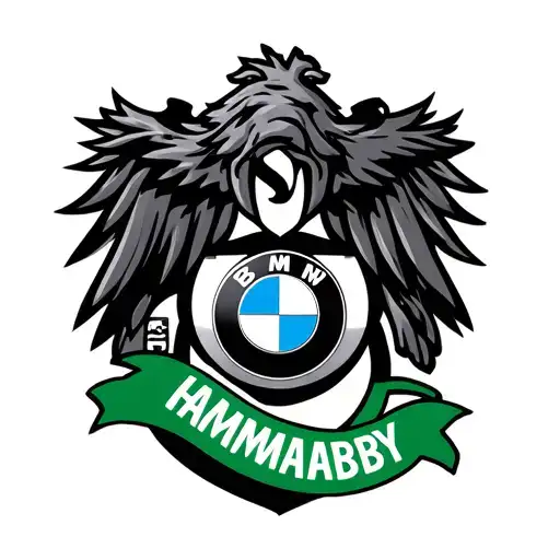 hammarby football team logo with bmw e46 tattoo design idea