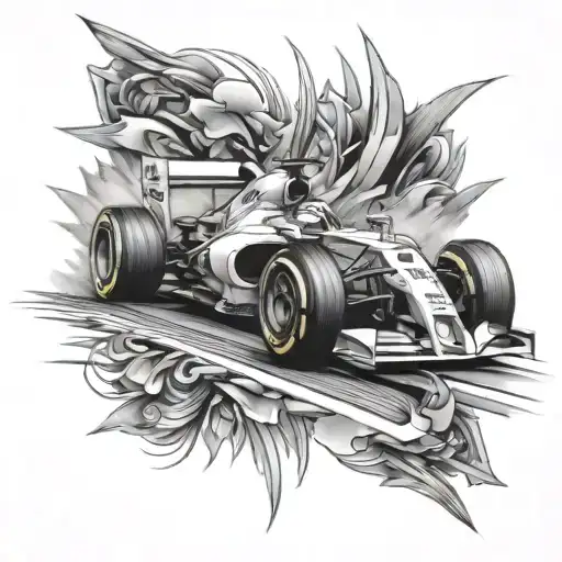 Formula 1 tattoo design idea