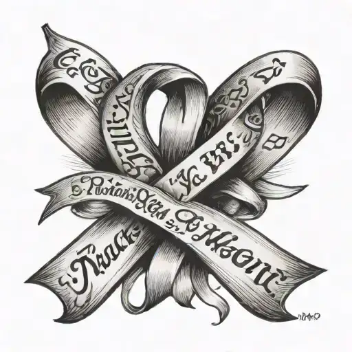 two cancer ribbons  with the quote with your heart in the right place .you will go far. Mum xoxo and a small heart tattoo design idea