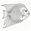 angelfish tattoo design idea