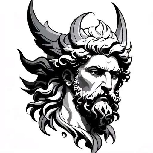 zeus tattoo design idea