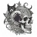 Galaxy tattoo design idea