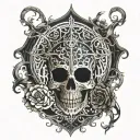 Galaxy tattoo design idea