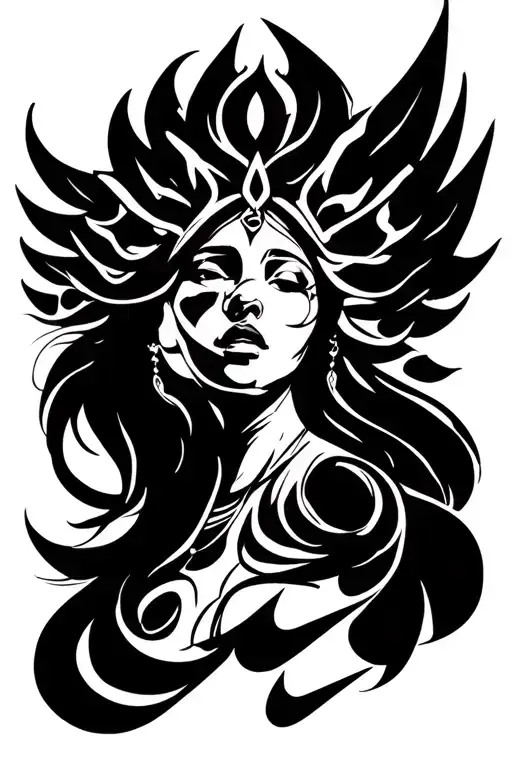 Nike Goddess tattoo design idea
