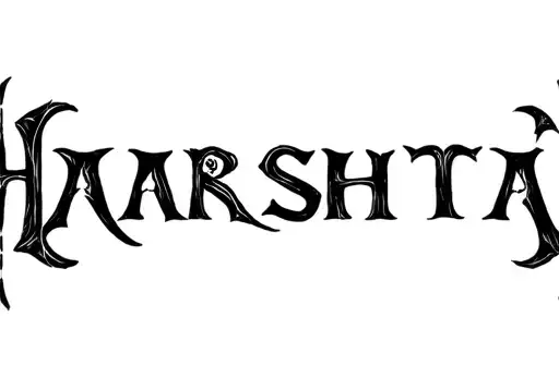 "Harshita" tattoo design idea