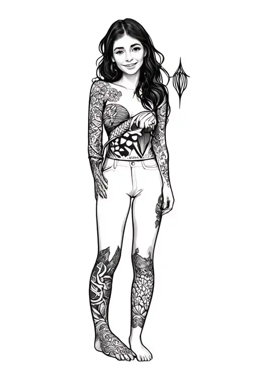 friend hande reaching tattoo design idea