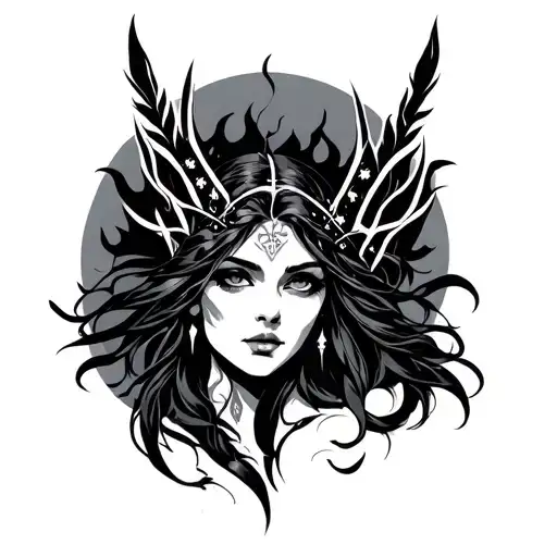 Freya Rune tattoo design idea