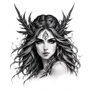 Freya Rune tattoo design idea