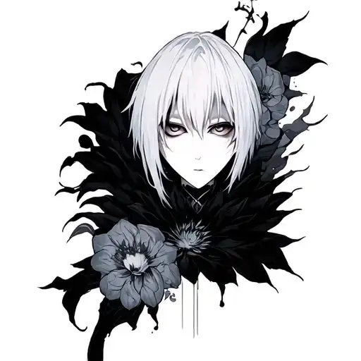 kaneki rice tattoo design idea