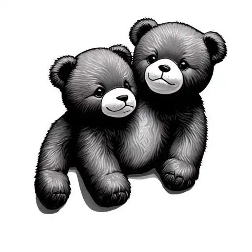 Teddy tattoo design idea