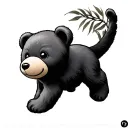 Teddy tattoo design idea