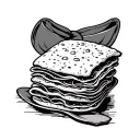 Lasagna tattoo design idea