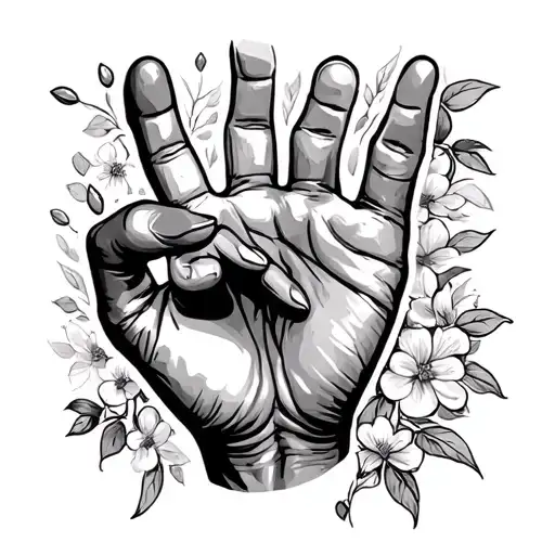 I Love You Sign Language tattoo design idea