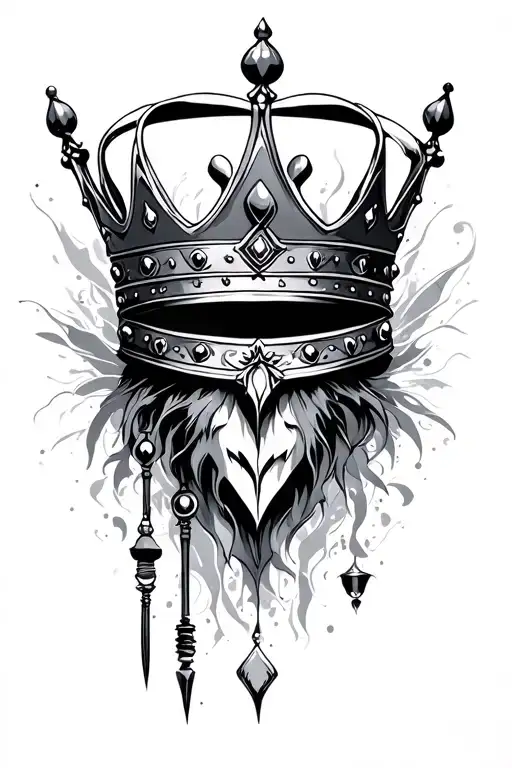 Crown buy tattoo design idea