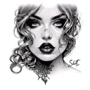 Slut tattoo design idea